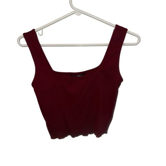 SHEIN Red Crop Fitted Tank Top - Picture 1 of 8